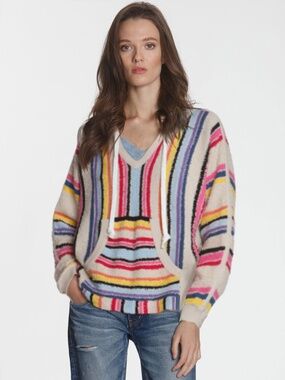 Label +Thread Baja Hoodie  Rainbow XSmall